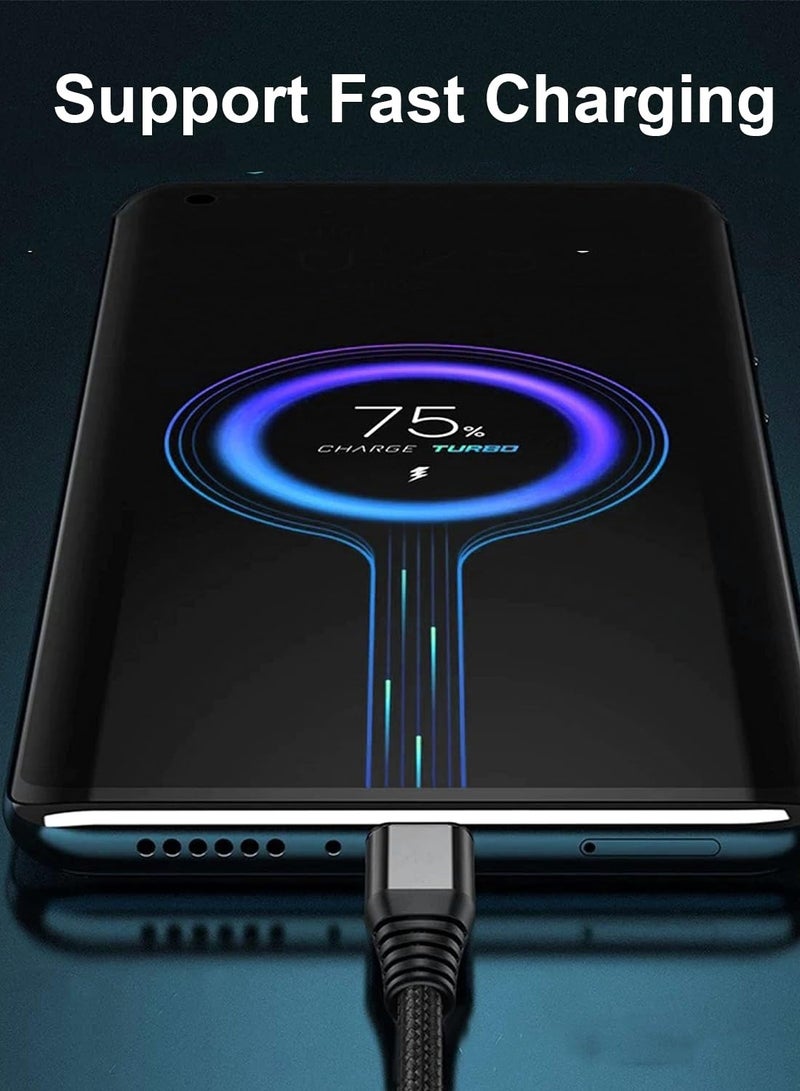 Chappeline CA23 Nylon Braided Type-C to Type-C Fast Charging Cable - Black - Image 3